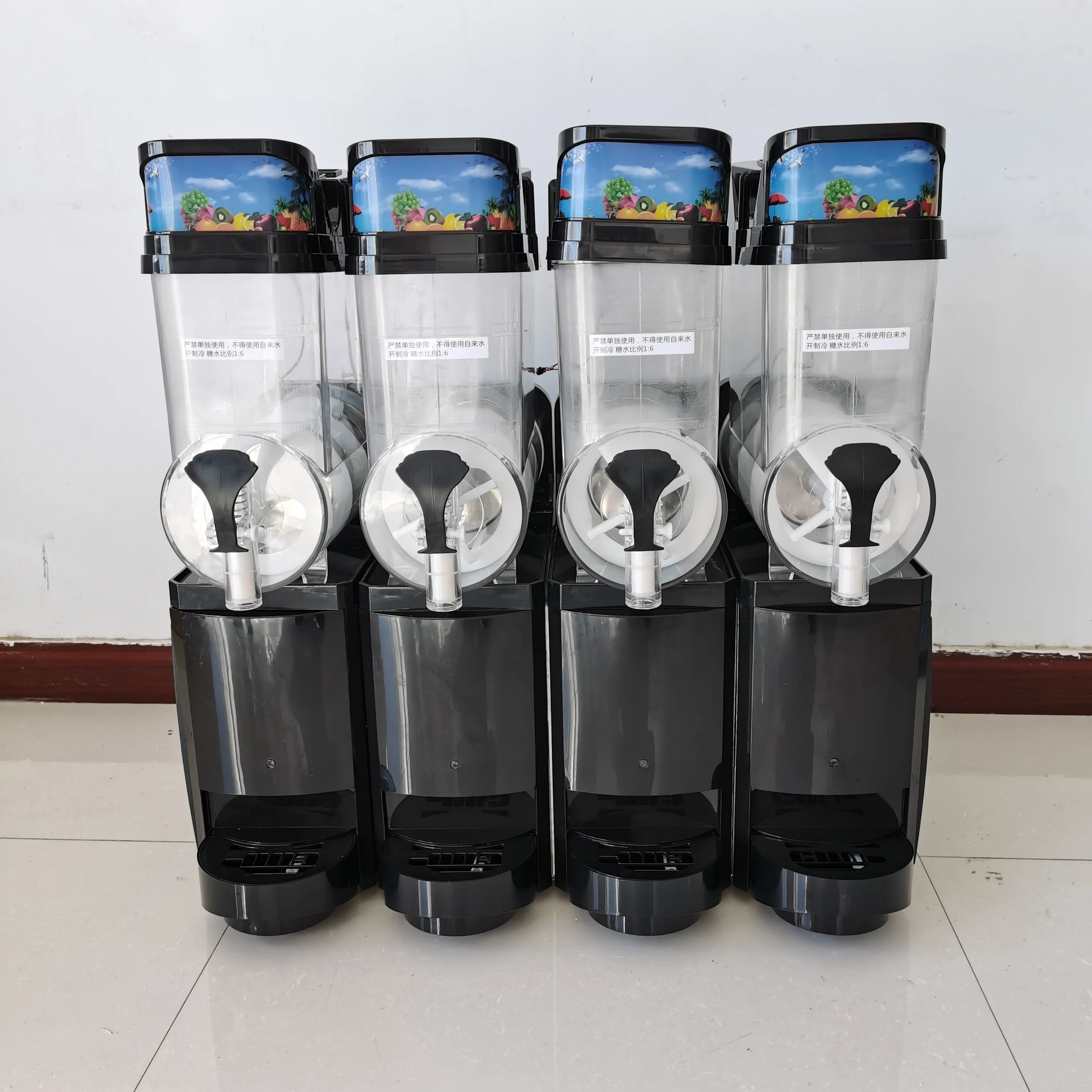 

Hot Selling Ice Sand Snow Melting Machine Single Can Frozen Drink Machine Strawberry Lemon Flavor