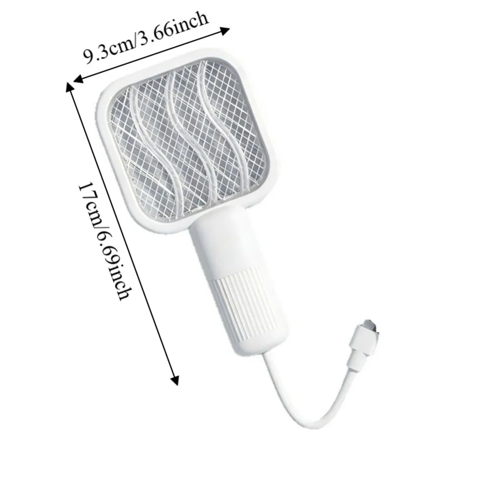 플라이 버그 재퍼 미니 USB 모기채 플라스틱 휴대용 곤충 퇴치 라켓 안전망 모기 살충 램프 정원용