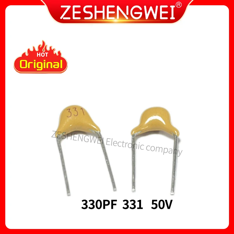 100PCS Monolithic Capacitor 330PF 331 50V Pin Pitch 5.08 MM±10% The Infinite Capacitance 100pcs monolithic capacitor 3 3nf 332 50v pin pitch 5 08mm ±20% the infinite capacitance