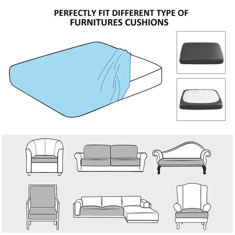 Description Picture 3 of itemElastic Velvet Sofa Seat Cushion Covers for Living Room Cushion Chaise Longue Luxury Corner L Shape Furniture Sofa Slipcovers