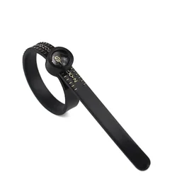 Adjustable Reusable Ring Sizer with Magnifier and Size Chart (HK Size Black)