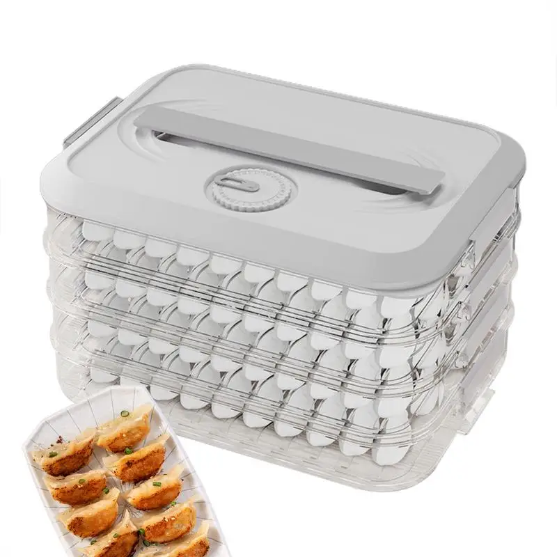 

Kitchen Organizer Dumpling Box Food Storage Container With Lid Cookie Storage Containers For Dumpling Wonton Food Kitchen
