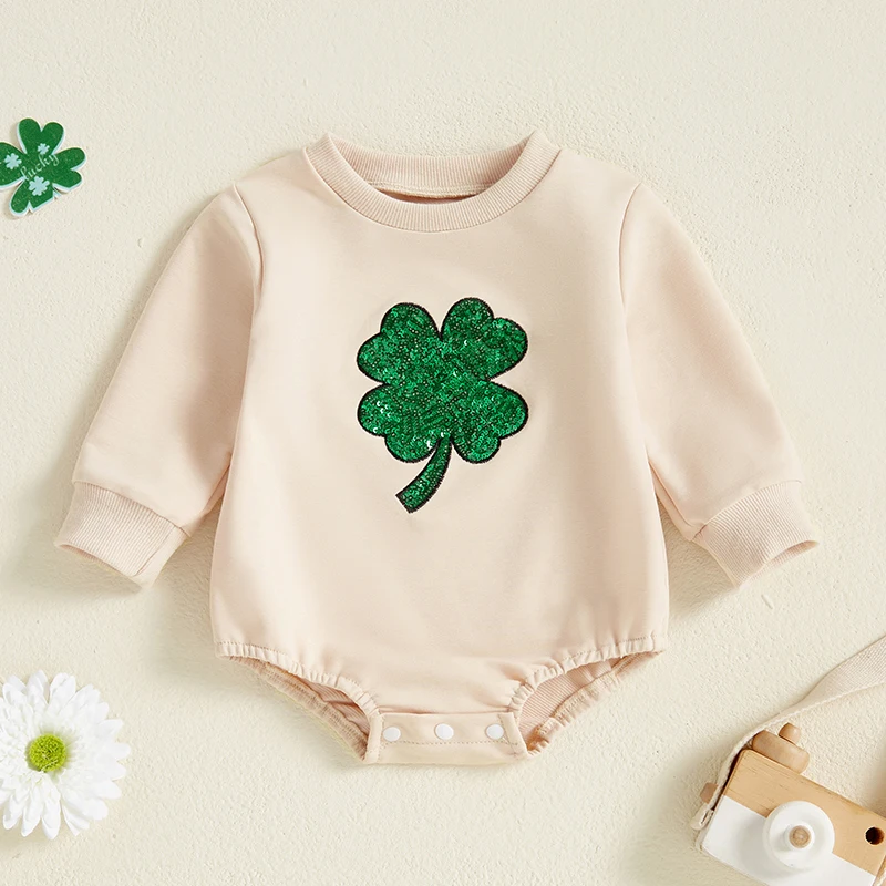 St. Patrick's Day Glitter Jumpsuit 5