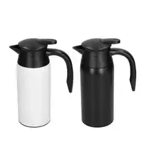 

800ml Portable Electric Teapot with Base Large Capacity Insulation Water Heater Pot Kettle for Car