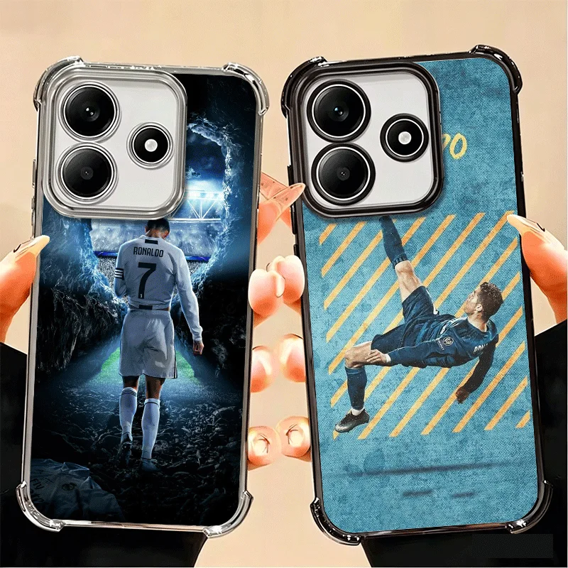 Football Star Soft Phone Case Featuring R-Ronaldo C-CR7 Design