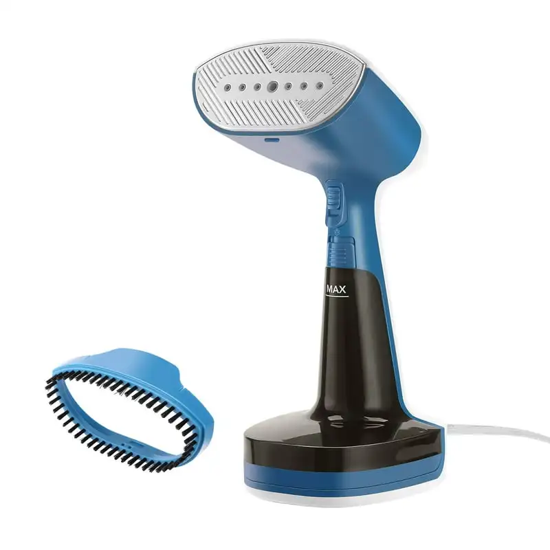 

1600W Turbo Handheld Steamer, Dual Steam Settings, White and Blue Finish