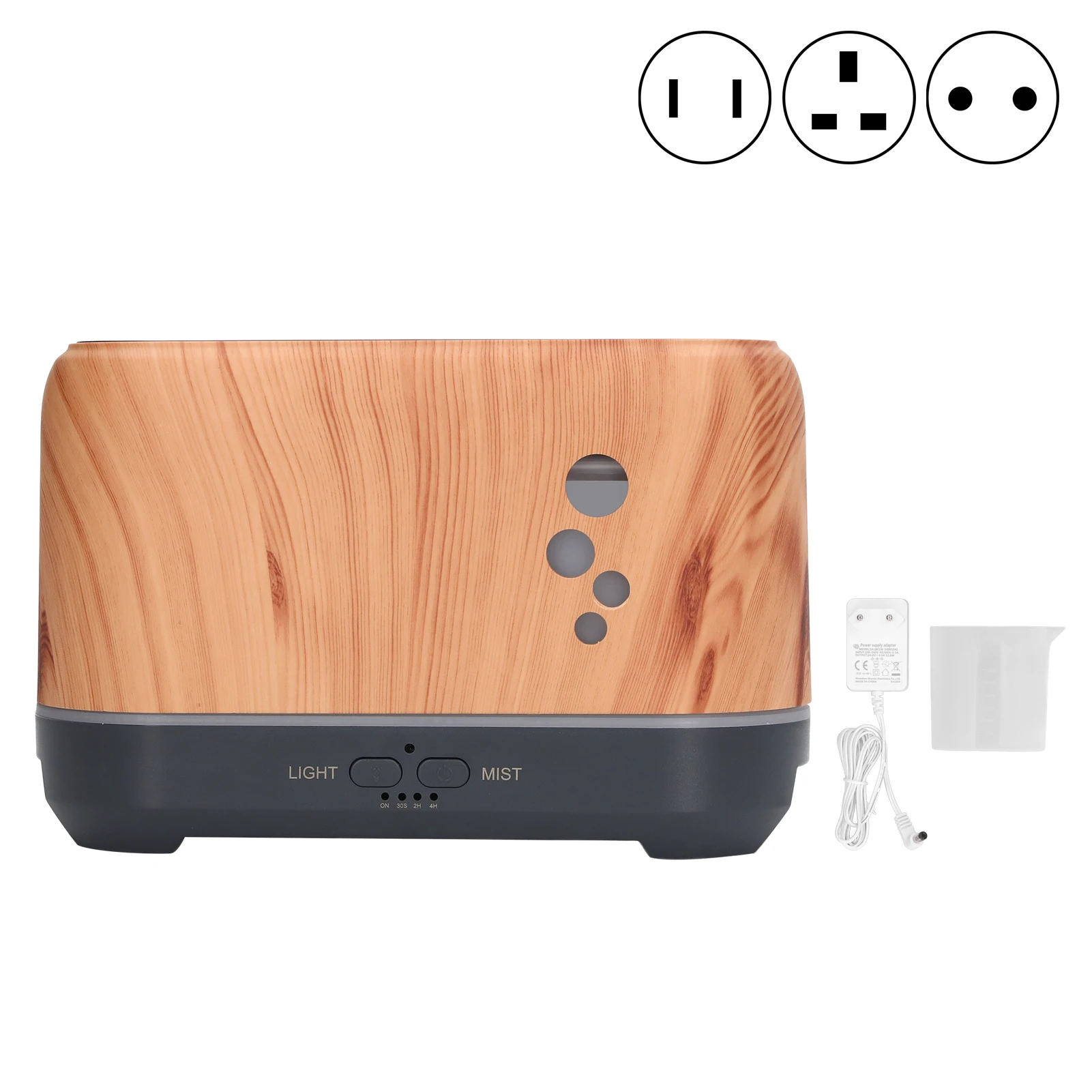 

Desktop Humidifier Mist Humidifier Flame Light 100-240V Ultrasonic Atomizing Noiseless Waterless Power Off 200ml for Office