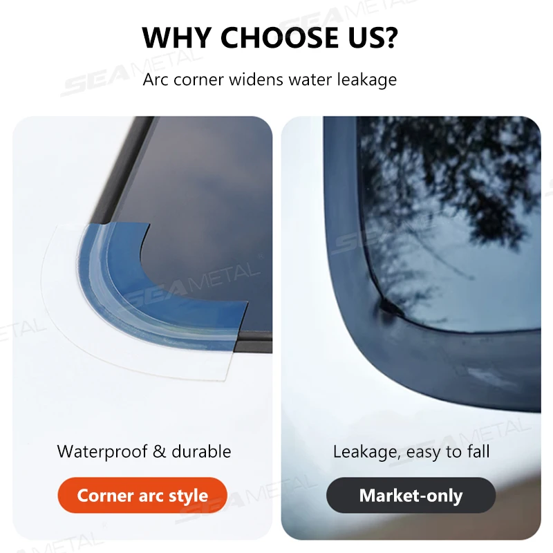 Waterproof Car Sunroof Sealing Strip Leakproof Edge Filler