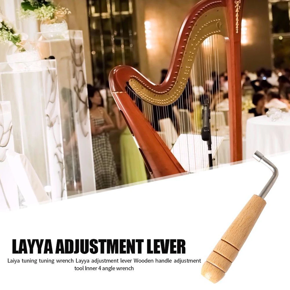 Stimmgerät für Lyra-Harfen, entwickelt für direkten Einsatz mit 4-mm-Stimmwirbelköpfen, die häufig bei zeitgenössischen und historischen Repliken verwendet werden. – Detail 1