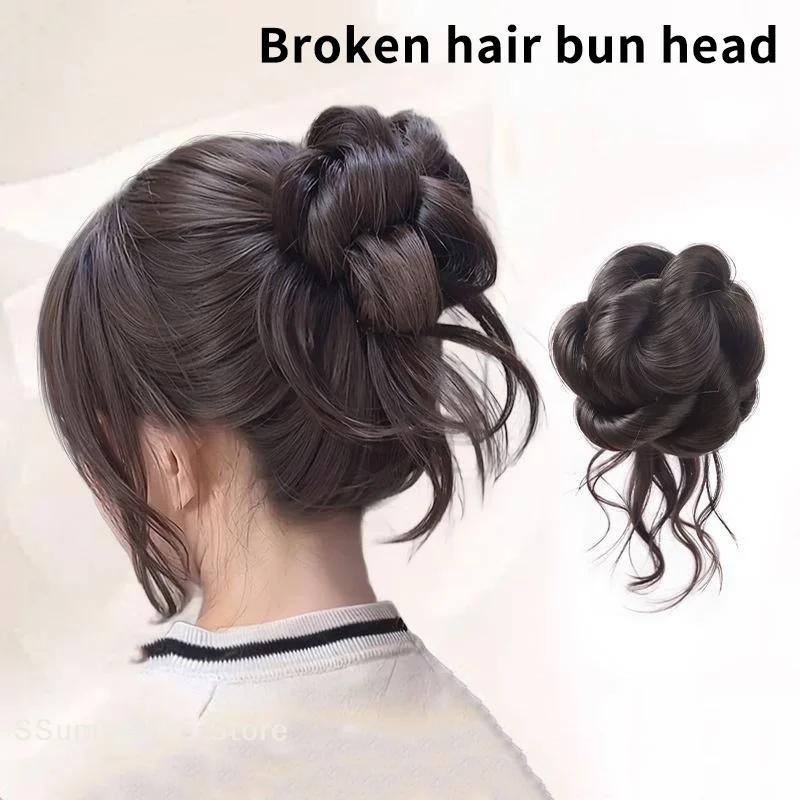 Nuovo Chignon Sintetico a Coda di Cavallo con Clip, Extension per Capelli Ricci e Voluminosi per Donna - immagine 3
