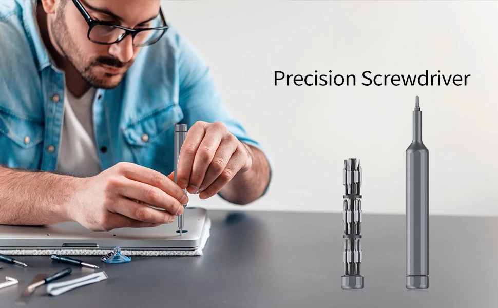 Precision Screwdriver Set - Mini Magnetic Bits Kit | Durable S2 Alloy Steel Tools