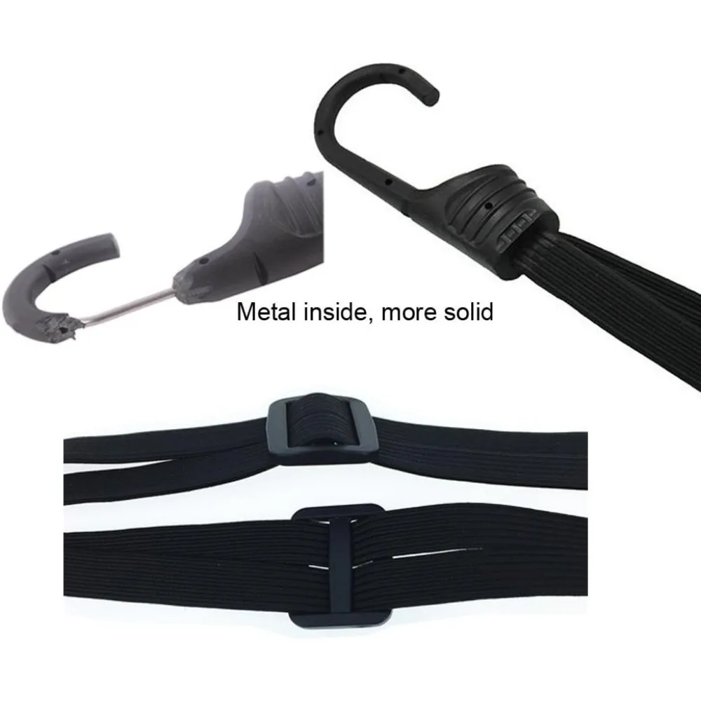 Universal Motorcycle Helmet Luggage Rope Motorcycle Bungee Cord Bandage Retractable Elastic Strap 60cm/90cm