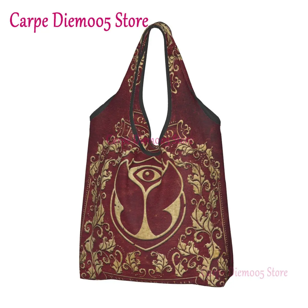 

Tomorrowland Electronic Dance Festival Grocery Shopping Bag Funny Shopper Tote Shoulder Bag Large Capacity Portable Handbag