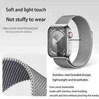 Bracelet magnétique milanais pour Apple Watch 41 mm, 40 mm Ultra 3 2 en acier inoxydable compatible avec iWatch Series 11 10 9 SE 3