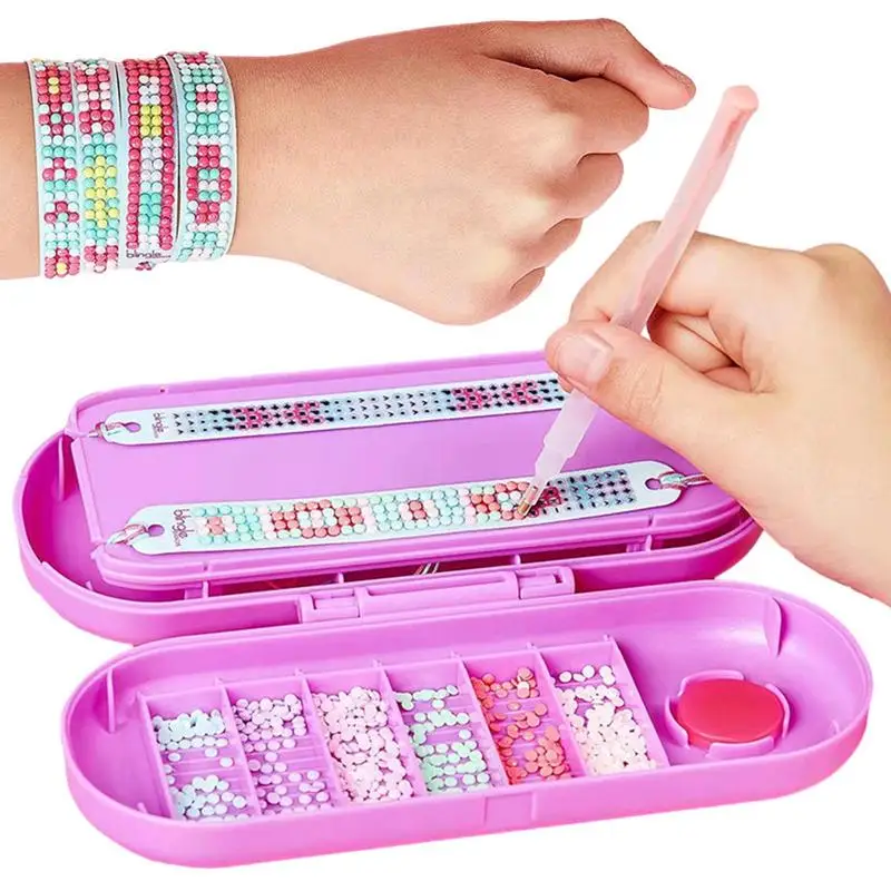 

Bracelet Making Kit Educational Toy Glossy Bracelet Kit Creative Wristband DIY Kit Funny Craft For Girls Boys Kids