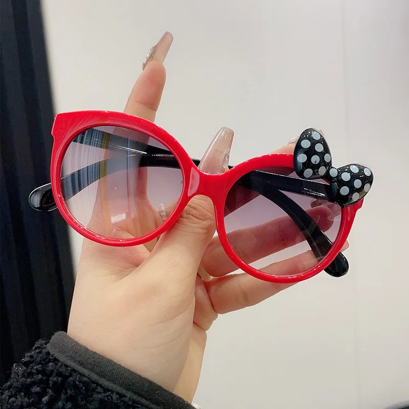 Cute Cat Bow Girls Sunglasses for Toddler Kids Pink Kitten Ears Baby Girl Princess Party Beach Travel Photoshoot Accessories