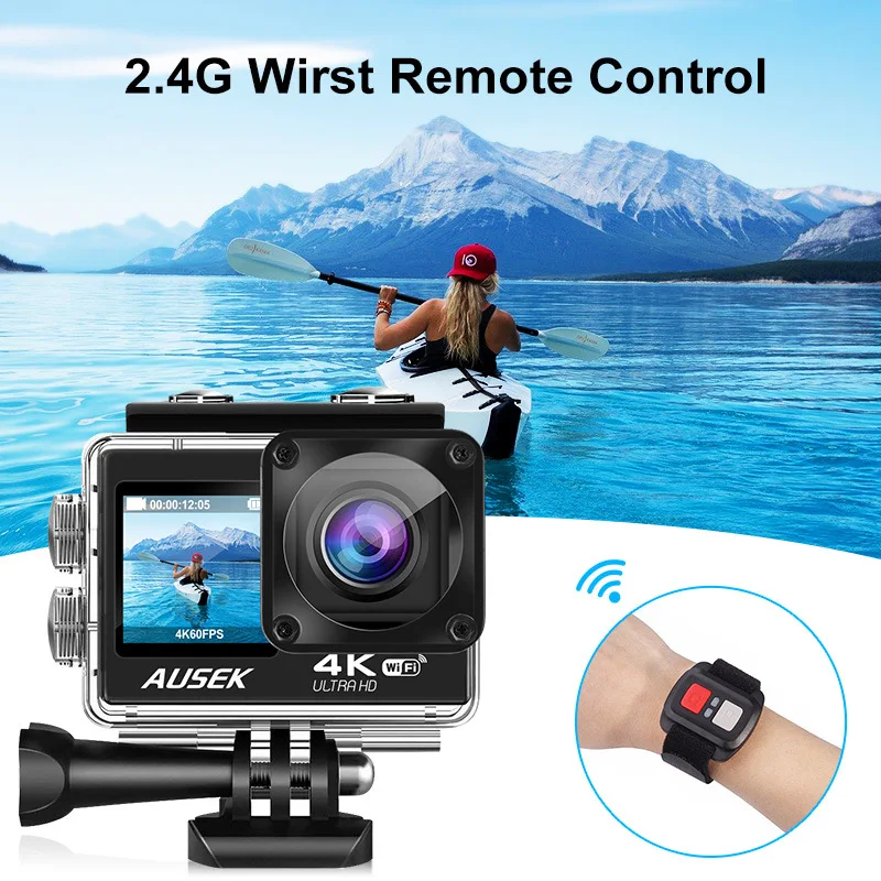 

Cycling Motorcycle Sports Camera 4K HD Wifi Moto Helmet Touch Screen Driving Recorder EIS Stabilization For Outdoor Sports Men