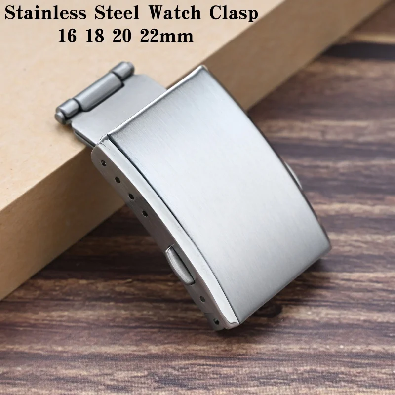 Premium Stainless Steel Folding Watch Clasp - Universal Strap Accessory