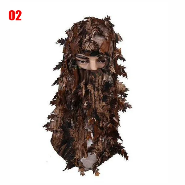 Outdoor Tactical Balaclava Hat Cap Full Face Mask Camouflage Airsoft Ghillie CS War Game Accessories