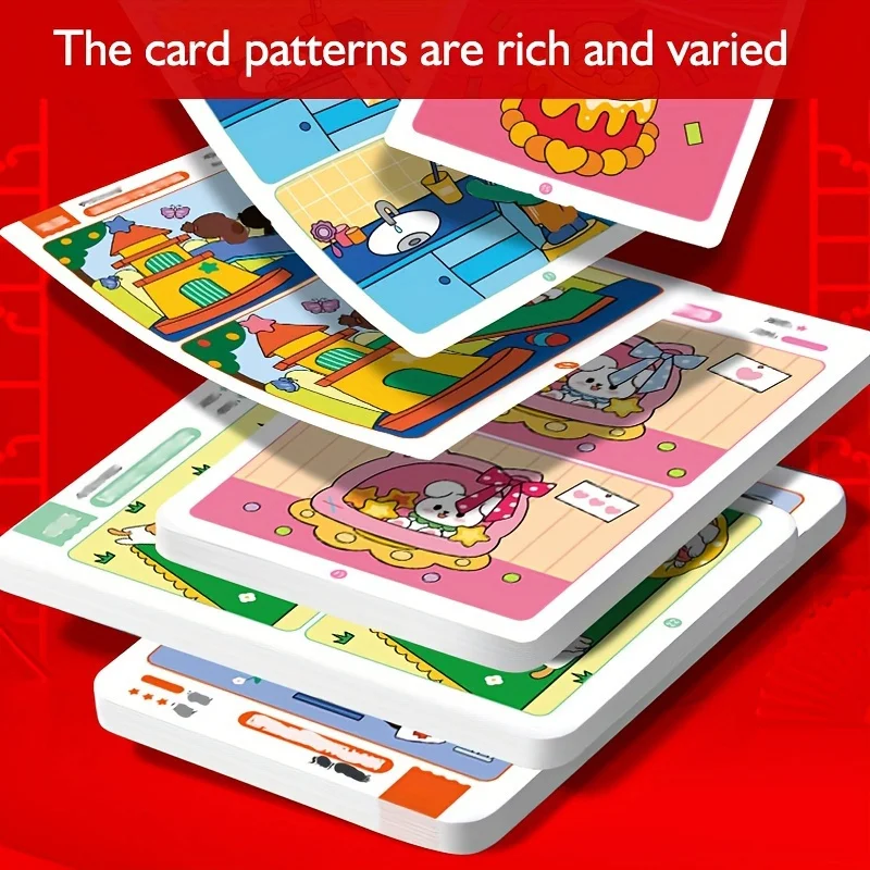 Kids Attention Training Game – Reusable Educational Sheets for Fault Finding & Concentration, Wipe-Clean Desig