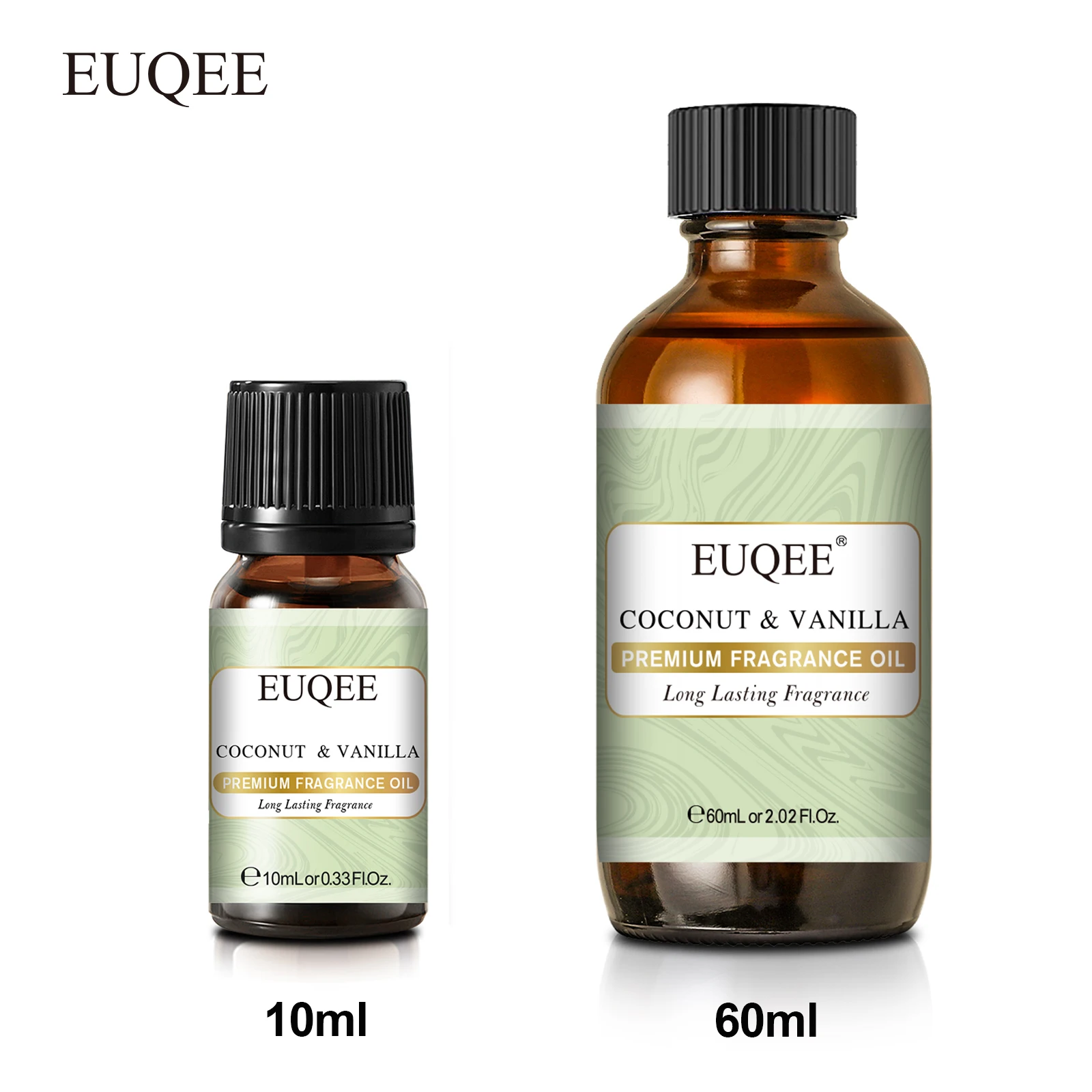 

EUQEE 10ML/60ML Fragrance Oil For Diffuser Aromatherapy Lilac Gardenia Coconut & Vanilla White Musk DIY Soap Scented Candle