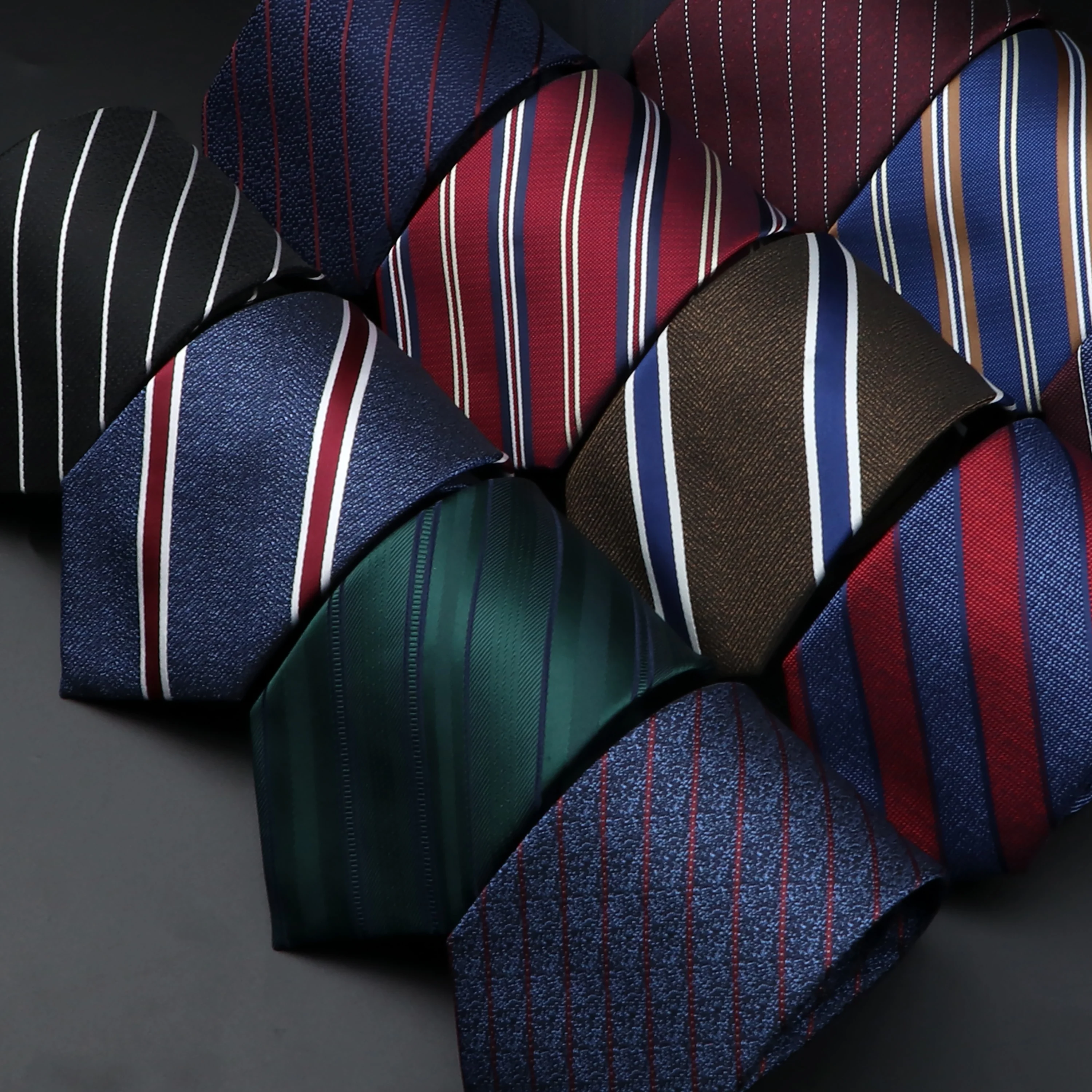 Männer Jacquard Klassische Gestreifte Krawatte 8cm Polyester Männlichen Krawatte Für Business Hochzeit Party Anzug Hemd Täglichen Tragen Zubehör geschenk