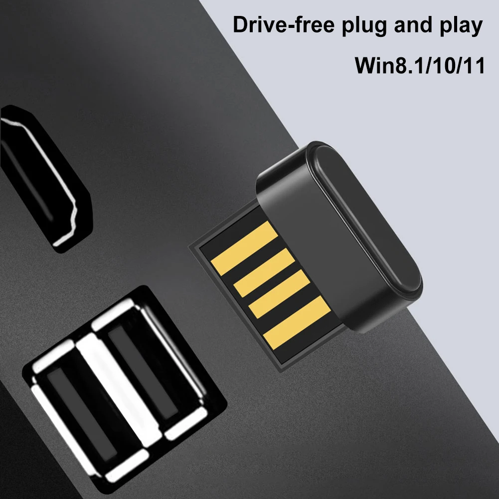 BT543 USB Bluetooth Adapter Wireless Mouse Bluetooth 5.4 Receiver USB2.0/3.0 Dongle For PC Laptop Windows 8.1/10/11 Free Driver