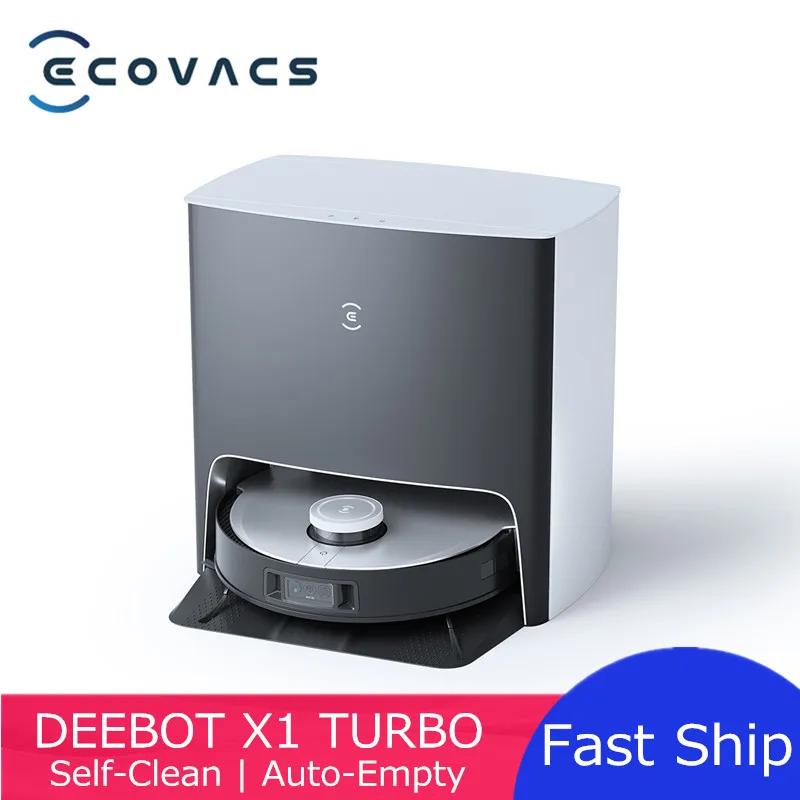 

ECOVACS DEEBOT X1 TURBO / OMNI Fully Smart Robot Sweep Mop Self Clean Vacuum Cleaner Intelligent Home AI Cleaner Dust Auto Empty