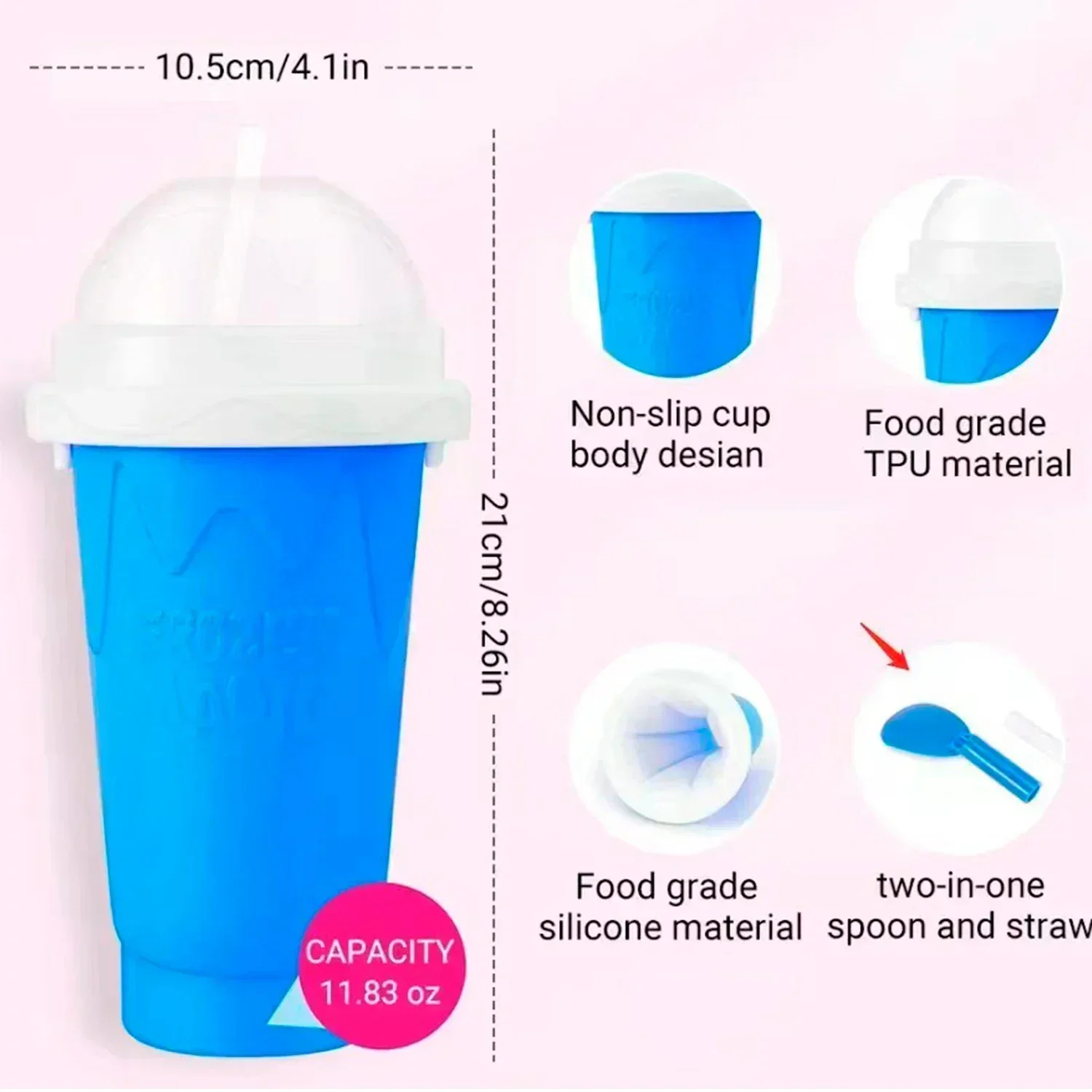 Internet Celebrity Refrigerated Cup Smoothie Cup Summer Milkshake Smoothie Summer Pinch Pinch Into The Ice