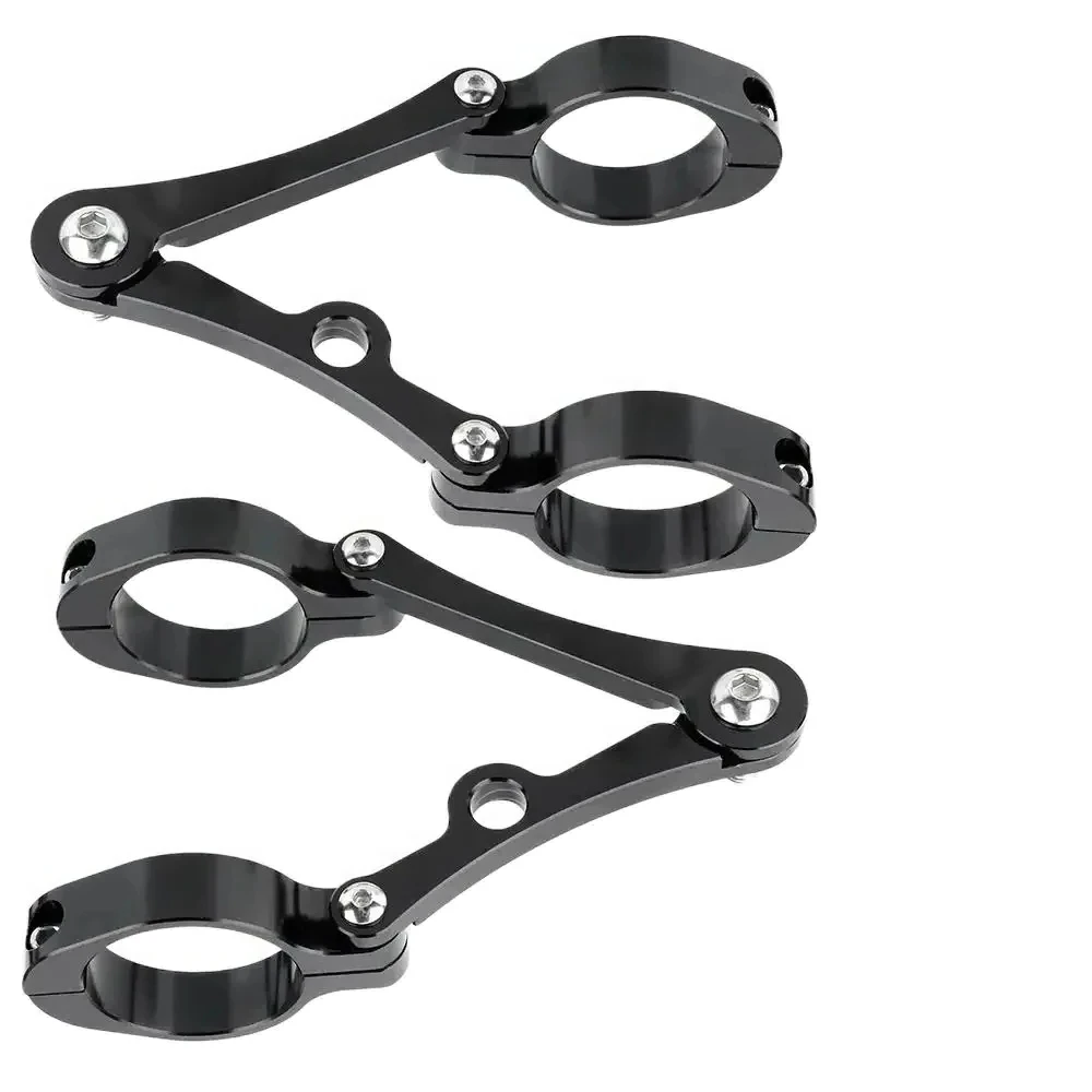 

Motorcycle universal modified all-black 39-41mm metal adjustable headlight CNC fixture bracket