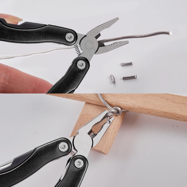 Pinze multiutensile per esterni Coltello pieghevole da campeggio Pinze per coltelli portatili pieghevoli multifunzione Edc portatili in acciaio inossidabile 4