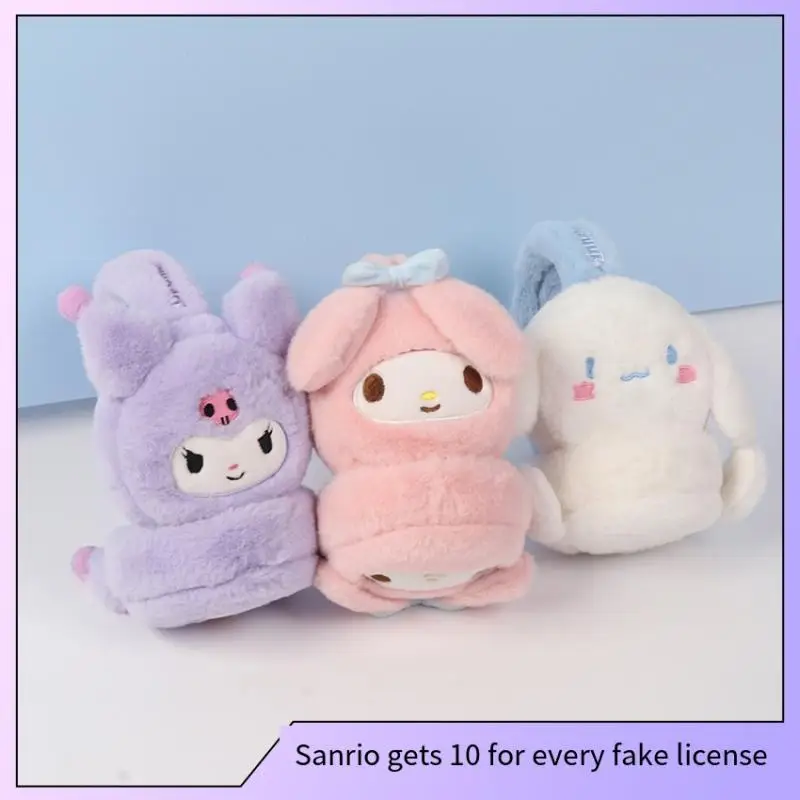 

Kawaii Cartoon Sanrios Plush Warm Kids Earmuffs New My Melody Kuromi Cinnamoroll for Cold Protection Sports Outdoor Authentic