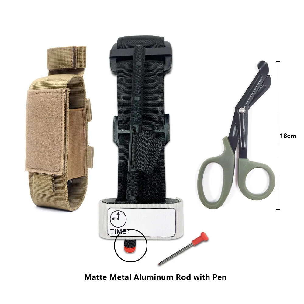 Molle Tourniquet Holder With Tactical Combat Tourniquet Scissors Shear