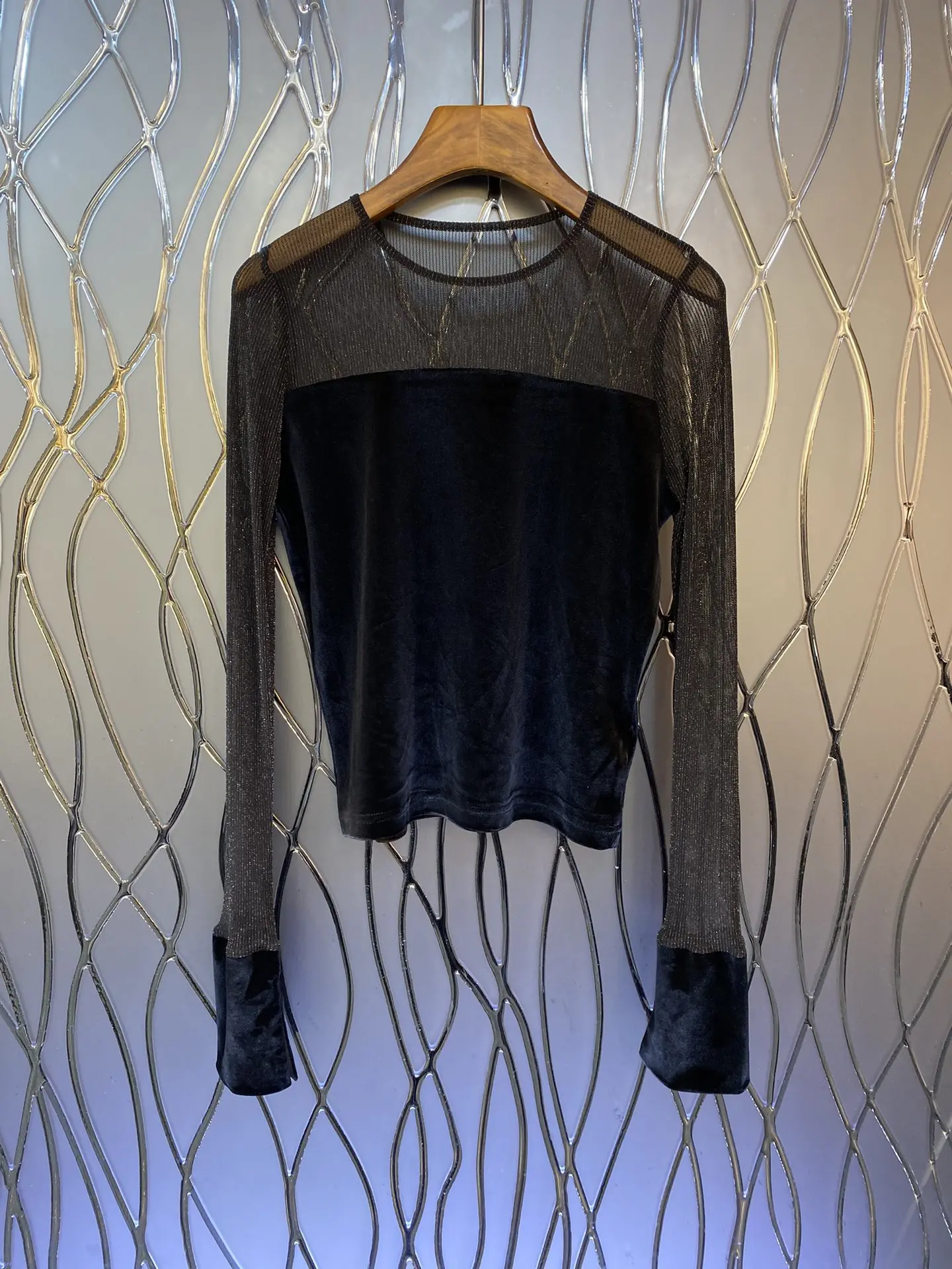 

2023 Autumn/Winter Fashion New Women's Clothing Patchwork top 0912
