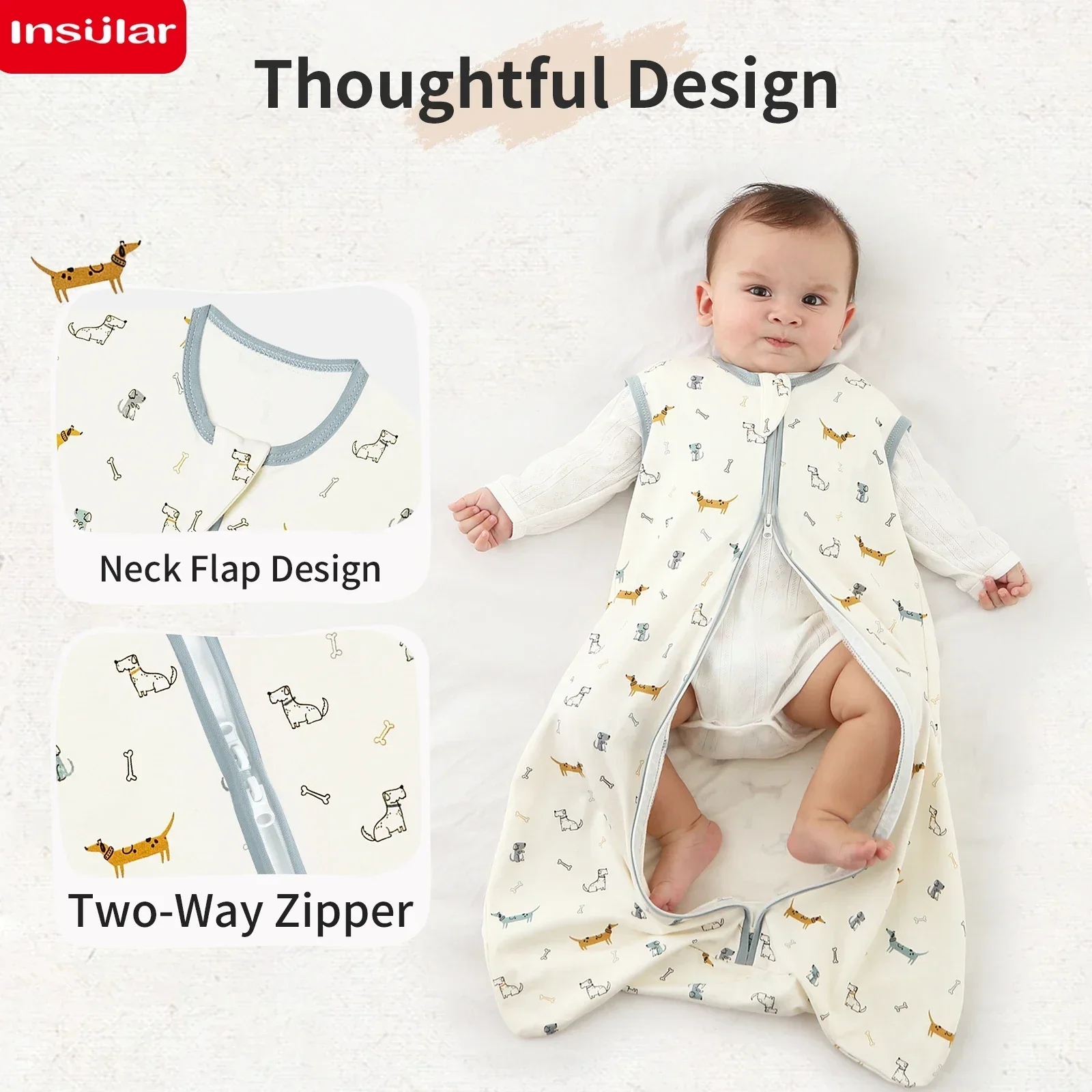 Baby Sleeping Bag Summer Thin Baby Sleepsack Kids Sleepwear