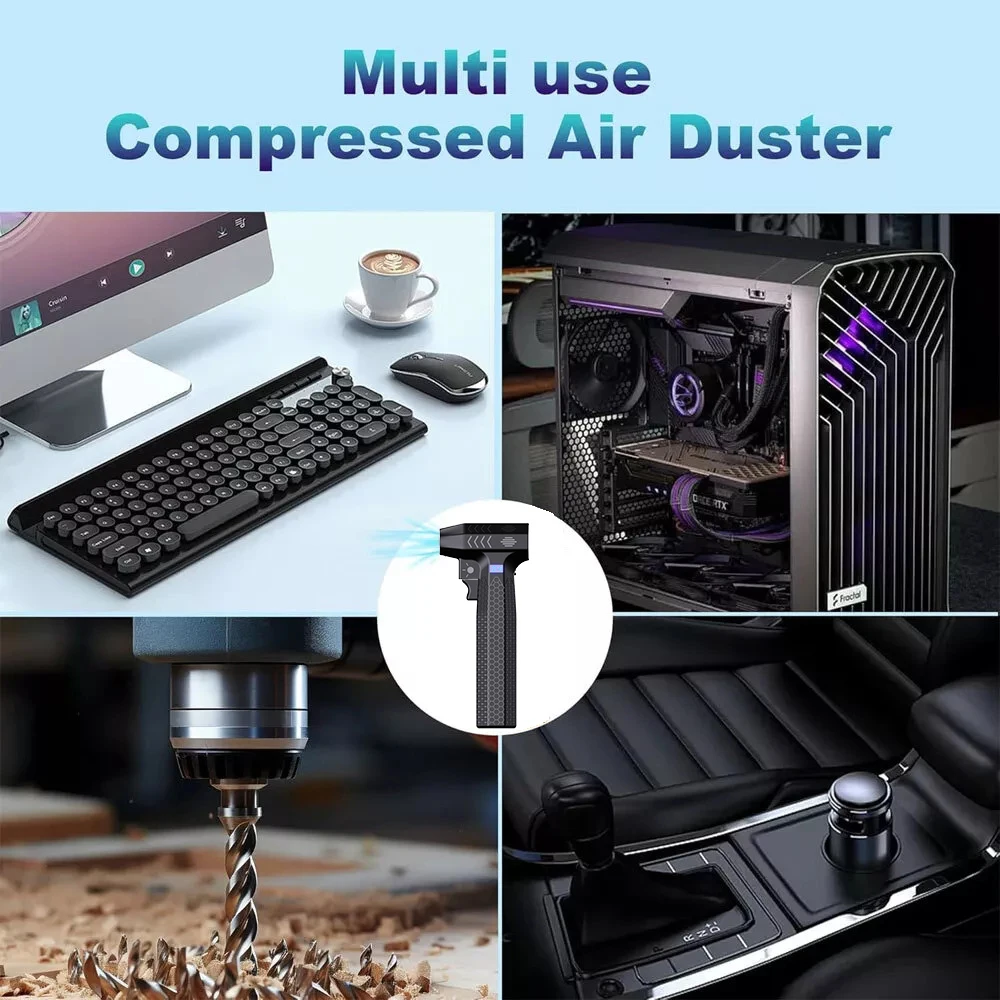 200000 RPM Electric Air Blower Turbo Jet Fan Brushless Motor High-Speed Turbo Violent Fan USB Rechargeable Powerful Dust Blower