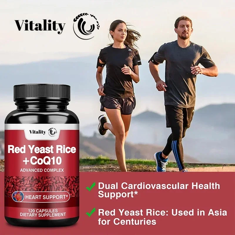 Red Yeast Rice With Coq10 Supplement-Antioxidant Support For Energy And Heart