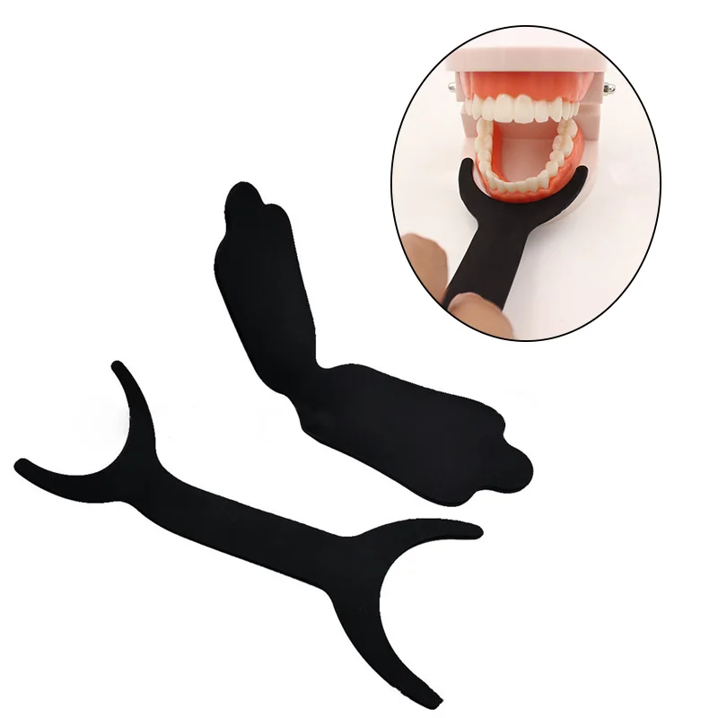

Dental Photo Contrast Board Silicone Soft Black Background Board Bendable Oral Photography Orthodontic Palatal Contrast Board