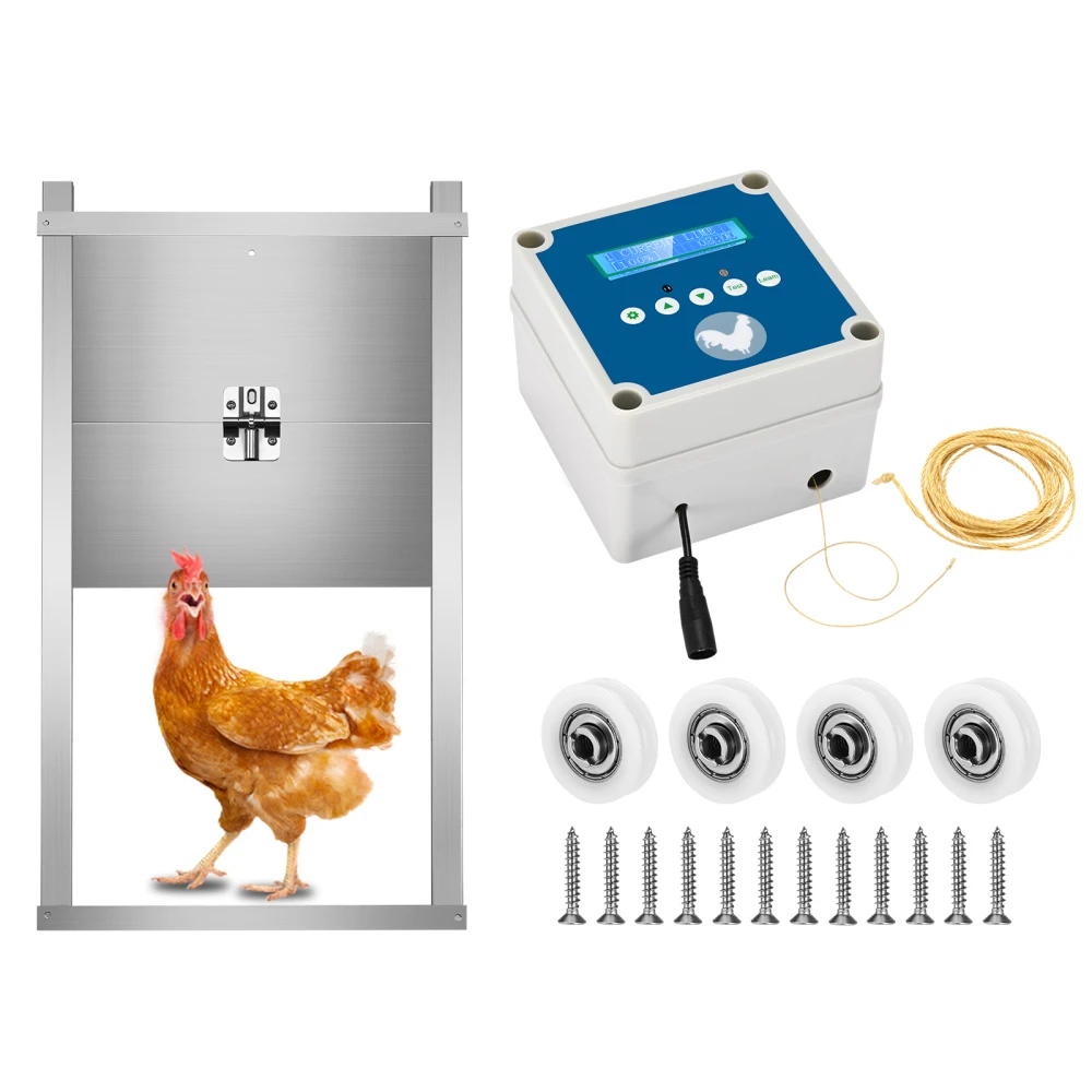 Automatic Chicken Door Chicken Flap Door Opener Chicken Coop with Timer