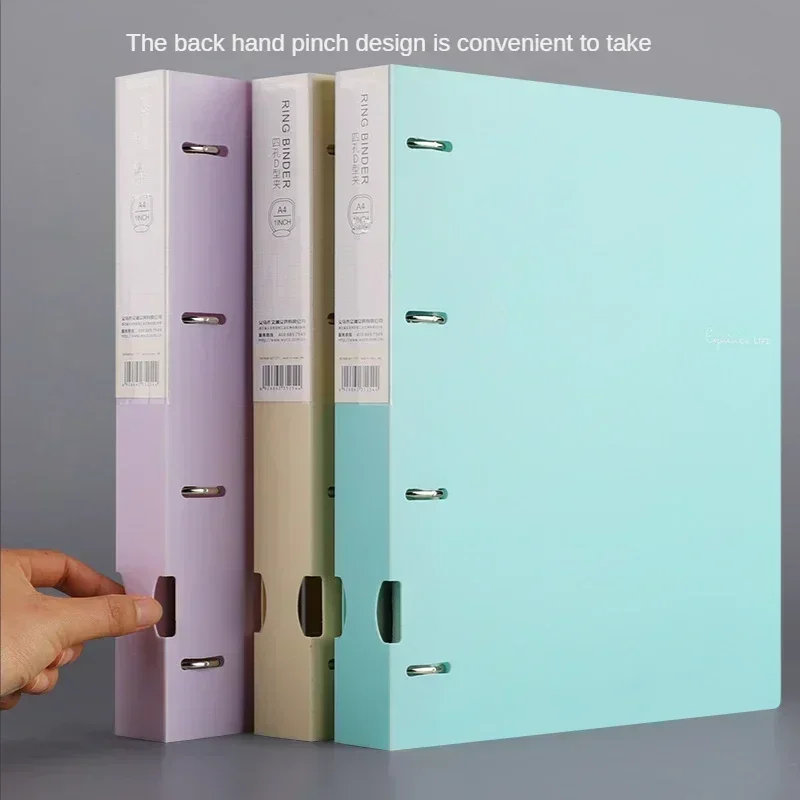 A4 loose-leaf file folder 4 holes waterproof file ring office stationery file folder