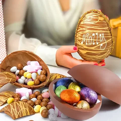 

Half sphere silicone mold with small Hammer Easter chocolate Egg molds Chocolate bomb mould Bakeware