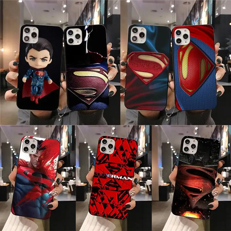 Чехол для Телефона DC Hero Superman iphone 13 12 11 Pro Mini XS Max 8 7 Plus X SE 2020 XR |