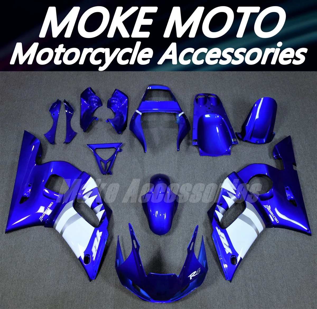 Gelb Und Blau Kamel Yzf R6 05 Verkleidungsset main image 1