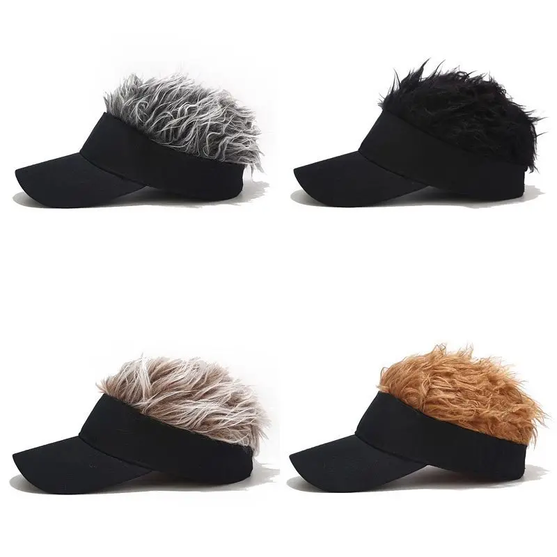 

New Fashion Wig Baseball Hat Men's Versatile Solid Street Fashion Duck Tongue Hat Women's Outdoor Sun Shade Hat