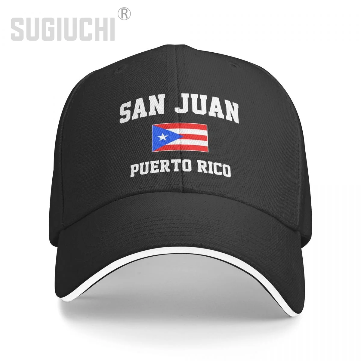 

Baseball Cap Puerto Rico San Juan Capital Men Women Unisex Hip Hop Sandwich Caps Snapback Golf Hat Fishing