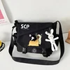 SCP Handbag Messenger Shoulder Strap Travel Bag Black Cartoon 5