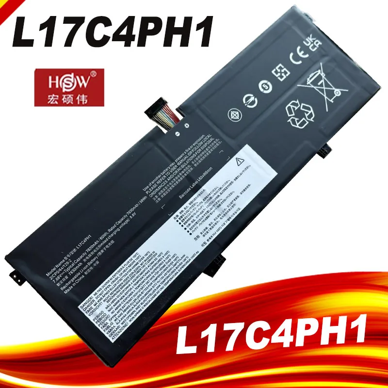 

Аккумулятор для ноутбука L17C4PH1 для Lenovo YOGA 7 Pro Pro-13IKB C930 C930-13IKB 81C4 7,68 V 60Wh L17M4PH1 L17C4PH2
