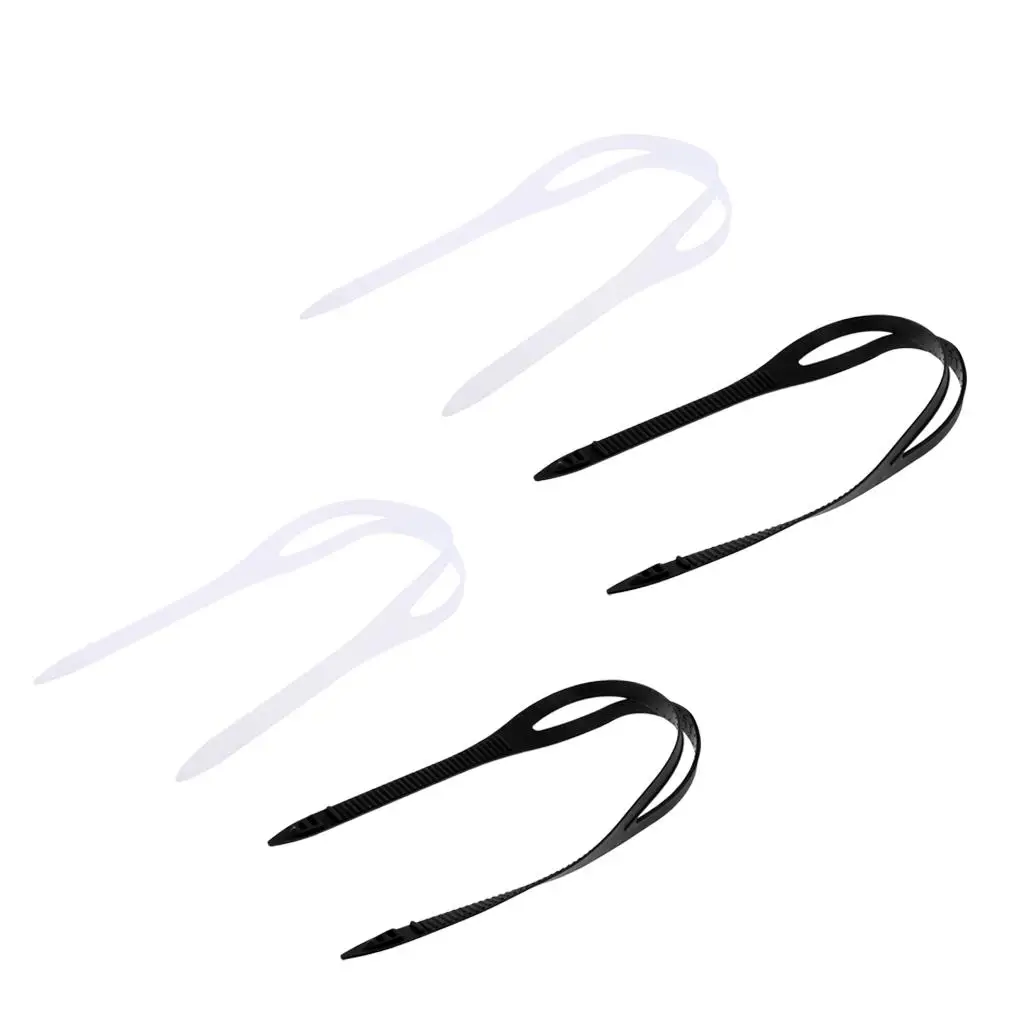 4x 7.5'' Swim Goggles Head Straps Flexible Swimming Eye Glasses 4