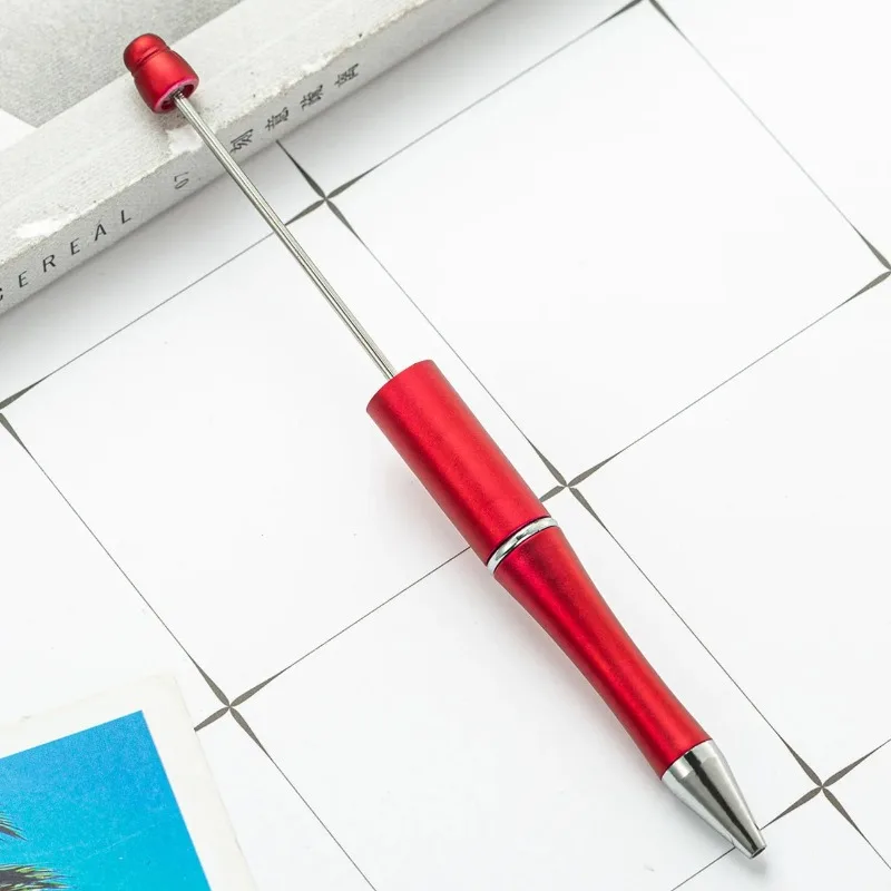Beadable Pen DIY Crystal Beaded Plastic Ballpoint Pens Wedding Favors Birthday Party Gifts Student Stationery 5 Pcs ballpoint pen,multifunction ballpoint pen,ball point pen