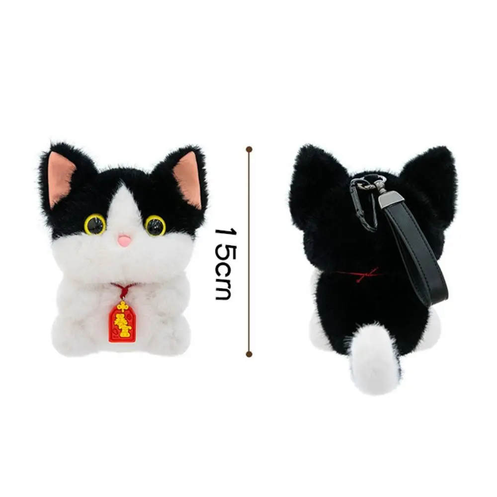 귀여운 15cm 동반자 아로마테라피 동물 고양이 키체인 크리스마스 선물